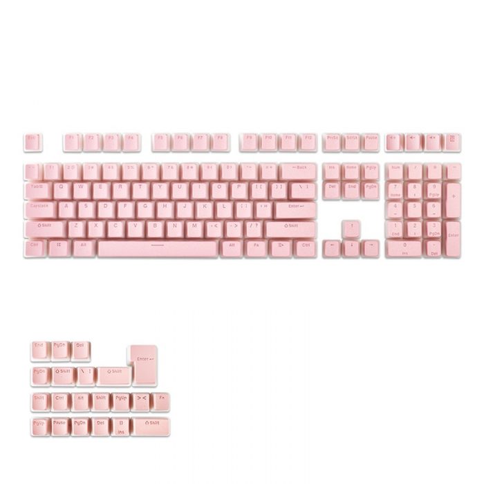 Pudding PBT Cream Keycaps Mechanical Keyboard Double Shot Skin 108 Keys Set RGB Backlight OEM Profile 1 - Pudding Keycap