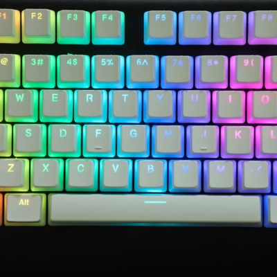 YMDK PBT Doubleshot Shine Through ANSI ISO Pudding Keycaps For MX Mechanical Keyboard Corsair Razer KBD75 - Pudding Keycap