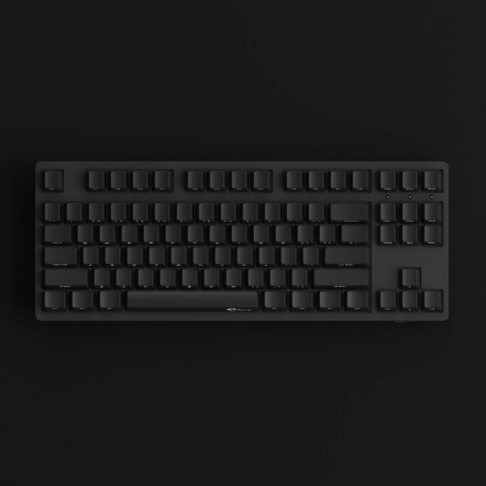 Akko Black SP 3087 v2 Mechnicial Keyboard USB Type C with OEM Profile PBT Double Shot - Pudding Keycap