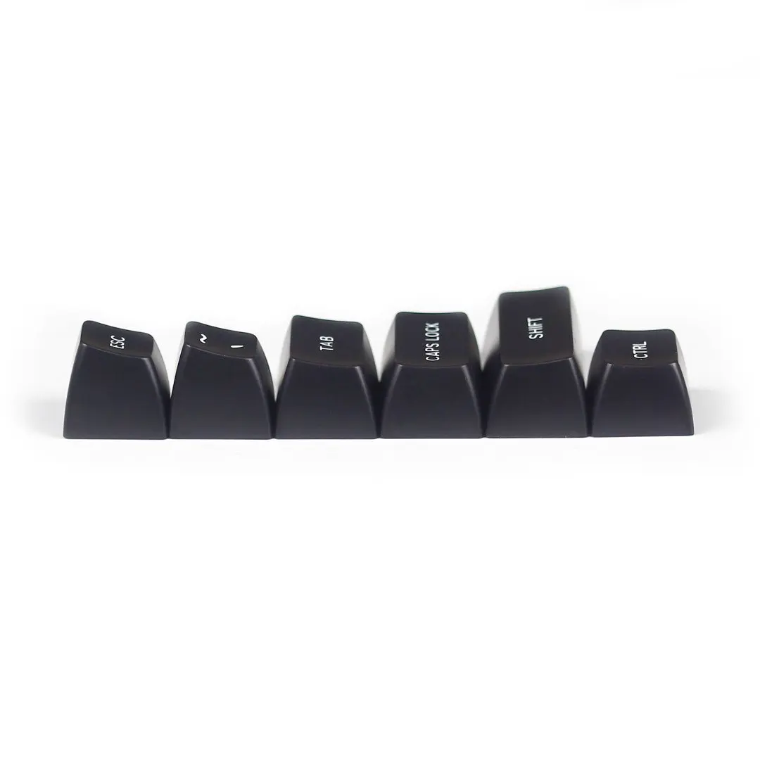 MAXKEY Black White SA Profile Keycaps Doubleshot ABS Material for Mechanical Keyboard Kit 1 - Pudding Keycap