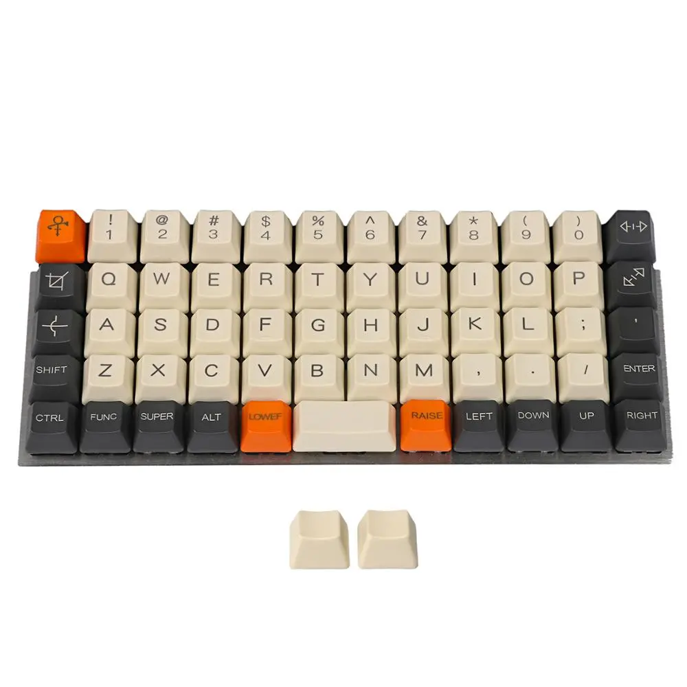 YMDK Planck YMD40 V2 Niu40 Preonic Keyset Carbon Laser Etched 40 Top print OEM Keycap 1 - Pudding Keycap